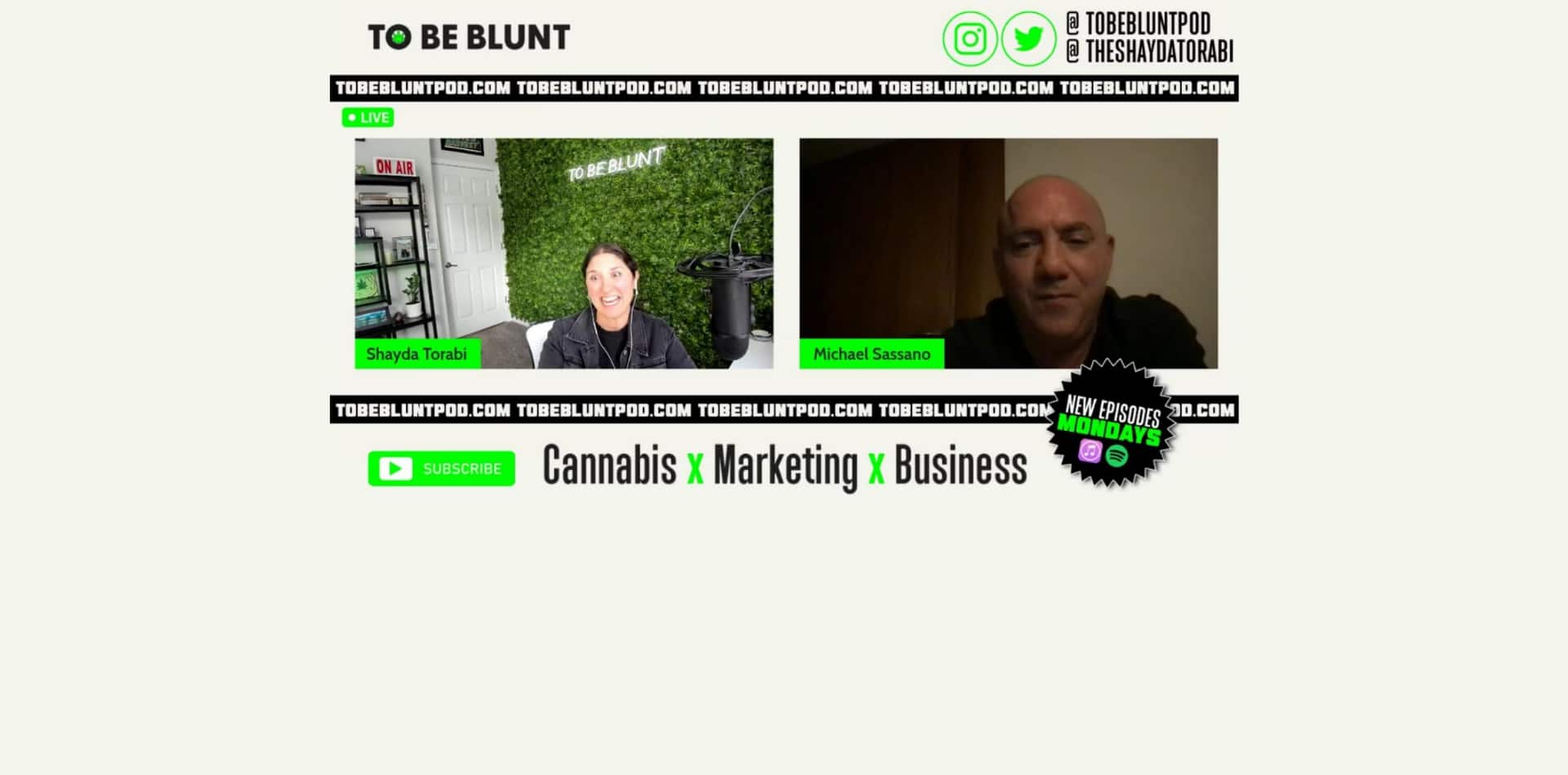 Michael Sassano de Somai Pharmaceuticals sur To Be Blunt - Episode 117 Le marché mondial du cannabis et pourquoi l'Allemagne est en position de leader