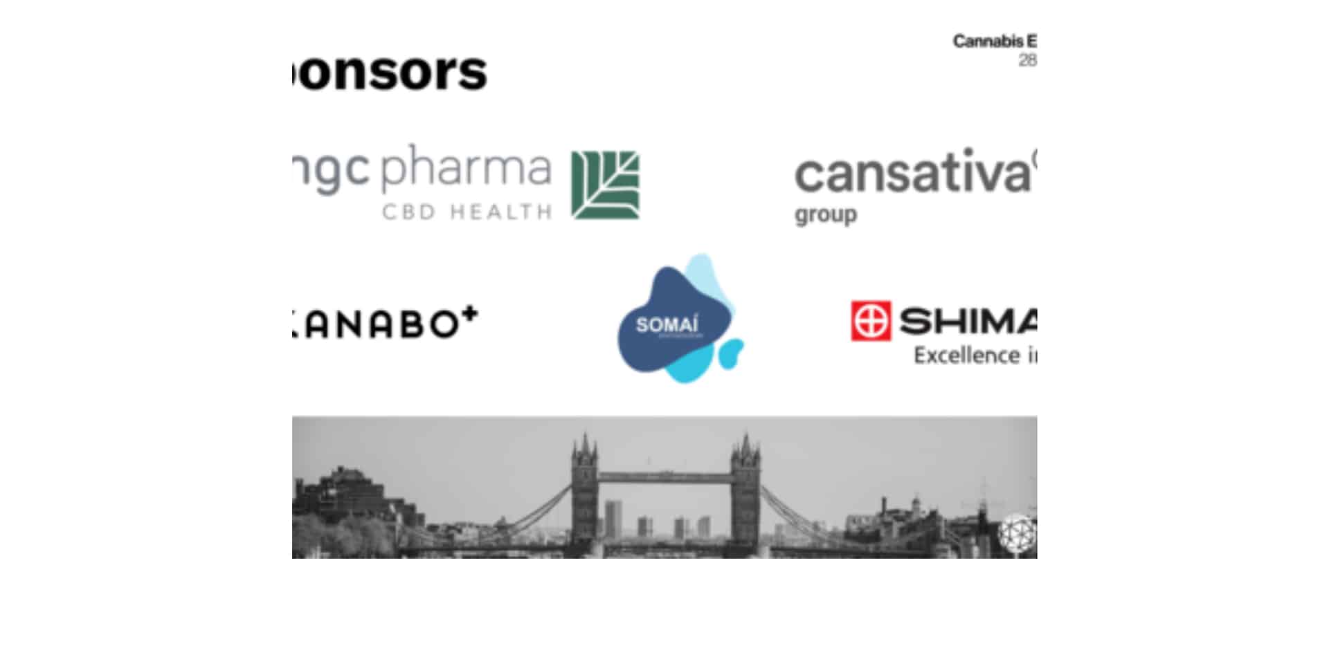 MGC Pharma, Cansativa Group e Somai Pharmaceuticals sono stati annunciati tra gli sponsor di Cannabis Europa